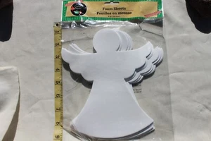 Formas de espuma de ángel blanco para manualidades navideñas de 8"/12 piezas - Imagen 1 de 1