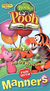 The Book of Pooh: Fun With Manners VHS 2002 Playhouse Disney
