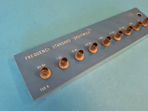 Panel with 9 BNC Sockets ~ Ex equipment ~ 3.00 inches x 12.00 inches - Zdjęcie 1 z 11