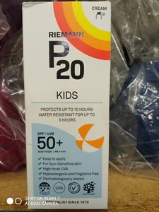 RIEMANN P20 NIÑOS PROTECCIÓN SOLAR RESISTENTE AL AGUA LUZ FÓRMULA SPF50 CREMA - Imagen 1 de 22