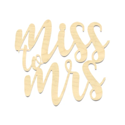 Miss to Mrs Wording-Miss to Mrs Sign - Image 1 of 4