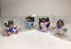 Cabbage Patch Kids PVC Figures Cake Toppers African American Sealed Vtg Set Of 4
