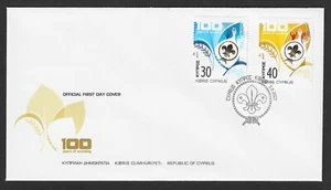 CYPRUS 2007 EUROPA 100th ANNI OF SCOUTING SCOUTS SET NICE OFFICIAL FDC - Picture 1 of 1