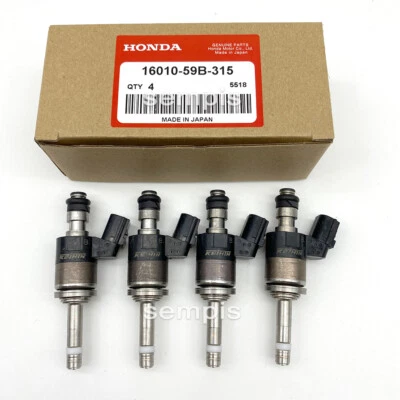 4X Fuel Injector 16010-59B-315 OEM For 16-19 Honda Civic 1.5L CDX 16010-59B-305 - Image 1 of 4