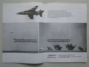 1974-75 PUB SEPECAT ASSAULT BREGUET BRITISH AIRCRAFT SEPECAT JAGUAR ORIGINAL ANZEIGE - Bild 1 von 1