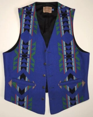 🔥🚨Vintage Pendleton Vest High Grade Westernwear SZ 40 Wool Aztec Rare! - Image 1 of 4