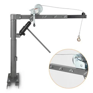 1000 Lbs Truck Jib Crane Hoist Crane Hitch Mount Pickup Crane for Lifting Goods - Picture 1 of 10