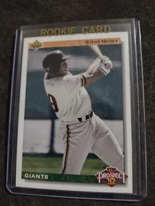 1992 Upper Deck Top Prospect Steve Hosey #62 San Francisco Giants Baseballkarte - Bild 1 von 2