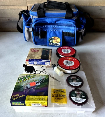 Bolsa de aparejos Bass Pro Shops Extreme 360 Qualifier caja azul con 2 aparejos + cuerdas Foto 1 de 4