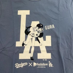 Dodgers x Hololive Gawr Gura Size S Baseball T-Shirt Bundle NEW - Picture 1 of 4