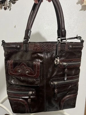 Bolso de Hombro Brighton Kaelan Bolsillo ORGANIZADOR Charol MG Med Foto 1 de 4