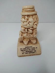 Paula 1976 Made In USA Holzfigur Numbered Someday My Ship Will Come... Vintage - Bild 1 von 9