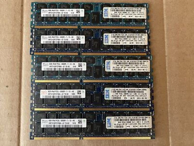HYNIX 40GB 5X8GB 4RX8 PC3L-8500R ECC REG SERVER MEMORY HMT31GR7CFR8A-G7 J8-2(6) - Image 1 of 3