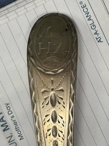 c.1740 Colonial Boston American Coin Silver serving spoon poss Andrew Tyler - Picture 1 of 11