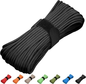 Paracord 550 Rope 100 Feet 5/32 Inch 7 Strand Type III Nylon Rope Parachute Cord - Picture 1 of 12