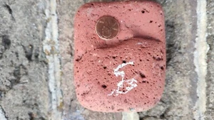 OLD VTG antique Erie Surf Tumbled art deco Brick Geneva on the Lake Ohio 560 gr - Picture 1 of 3