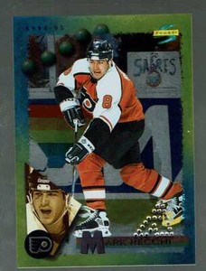 1994-95. Score Gold Line.  Punched.   Mark Recchi     #50