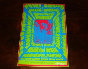 Rare JEFFERSON AIRPLANE 1967 TRIPS FESTIVAL POSTER signed artist Bob Masse NMINT - Picture 1 of 7