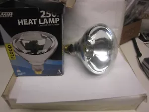 Brooder, Heat Bulb, Feit Electric BR40 Heat Lamp lightbulb, 250W, 120V, Chickens - Picture 1 of 6