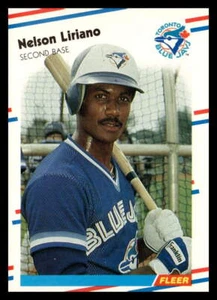 1988 Fleer #117 Nelson Liriano Toronto Blue Jays Baseball Card - Picture 1 of 2