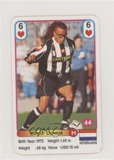 2002 Akas Akbalik Football Stars New Season Playing Cards Edgar Davids #6H