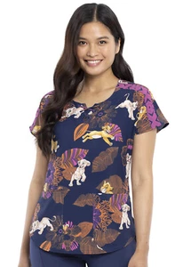 Lion King Cherokee Scrubs Tooniforms Disney V Neck Top TF664 LKNB - Picture 1 of 7