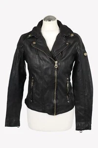 Gipsy Damen Jacke Gr. 36 (S) Schwarz Leder Biker Jacke - Bild 1 von 4