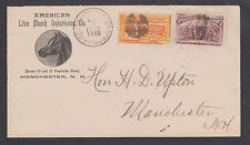 US Sc E3, 231 on 1893 Advertsing Cover, PORTSMOUTH & CONCORD RPO. Cancel, Horse