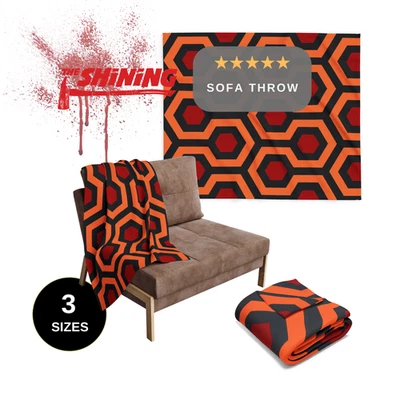 Overlook Hotel Carpet Fleece Blanket, Cozy Throw I Shining, Stephen King fan - Image 1 of 4