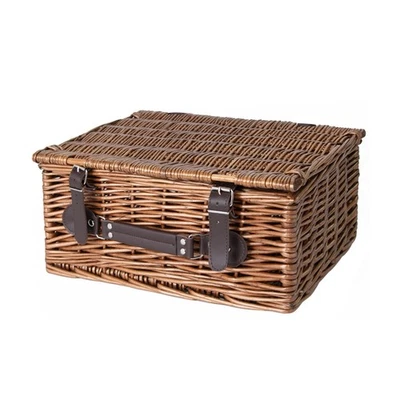 White Honey Grey Brown Empty Wicker Picnic Gift Hampers Shop Retail Display Box - Image 1 of 4