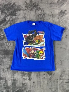 Legend of Zelda Spirit Tracks Nintendo T-Shirt Youth Large Blue Graphic - Picture 1 of 8