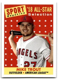 2019 Topps Archives 18 ALL STAR Mike Trout Los Angeles Angels #310 - Picture 1 of 2