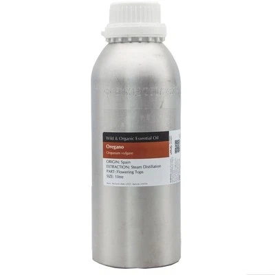 EMOLLY 1 Litre 100% Pure Wild Mediterranean Oregano Essential Oil 87% Carvacrol