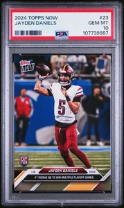 2024 Topps NOW #23 | Jayden Daniels [RC] Commanders Rookie || PSA 10 - Picture 1 of 3