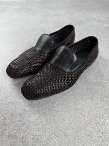 Bottega Veneta Intrecciato Leather Slipper Loafers Men's Size 44 Duties Paid USA - Picture 1 of 14