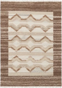 Vintage Hand Woven Turkish Carpet 5'5" x 7'7" Traditional Wool Kilim Rug - Picture 1 of 2