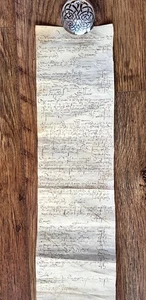 1570 Frankreich Königlicher Hof Schloss Fontainbleu Handschriftenbedarf Rechnung auf Pergament - Bild 1 von 5