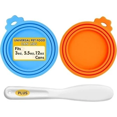 2 piezas cubiertas de latas de comida para mascotas tapas aptas para todos los tamaños estándar para perros y gatos tapas de latas sin BPA Foto 1 de 4