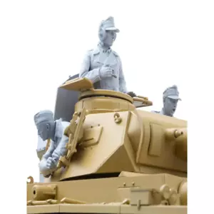 Kit modelo resina 1/16 3 piezas soldados alemanes tripulación tanque Segunda Guerra Mundial (sin tanque) sin pintar - Imagen 1 de 3
