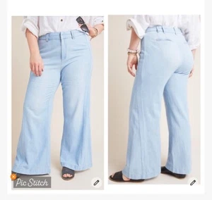 Pilcro and the Letterpress Light Wash Wide Leg Flare Jeans Gr. 30 - Bild 1 von 10