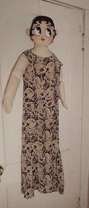 Very Large Rare Vintage 1930s Betty Boop Stuffed Cloth Fabric Boudoir Doll 51" - Picture 1 of 5