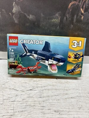 LEGO Creator 3in1 Deep Sea Creatures Shark Toy Building Kit 31088 New in Box - Image 1 of 4