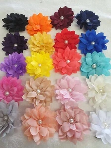 Joblot 40pcs Flower Hair Clips Wedding Bridal Bridesmaid Prom Festival new lot C - Picture 1 of 11