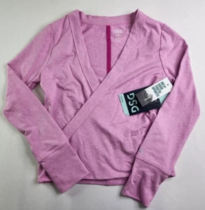 DSG Youth Girls Orchid Purple Long Sleeve Studio Wrap Dance Top Size 2XS - Picture 1 of 4