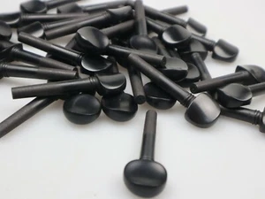 50pcs Ebony Wood Violin Pegs Without Inlays,4/4 Size,Violin String winder - Picture 1 of 5
