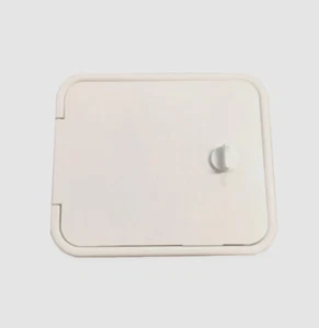 THETFORD 701-040-94309 POLAR WHITE MULTIPURPOSE HATCH BOX w/THUMB LATCH *C3 - Picture 1 of 2