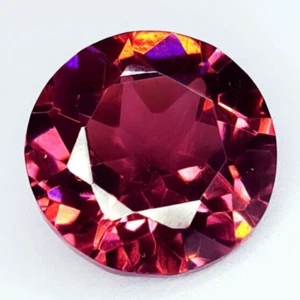 10 Ct Zaffiro Naturale Padparadscha Certificato Taglio Tondo Gemma Sciolta G7771 - Foto 1 di 13