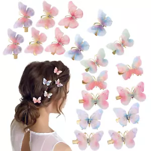 18Pcs Rhinestone Butterfly Hair Clips for Teens Women, Y2K Glitter Hair Jaw Clip - Picture 1 of 12