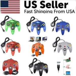 Controlador Estilo USB Nintendo 64 N64 Gamepad Joystick para PC MAC Raspberry Pi 3 - Imagen 1 de 224
