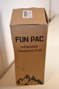 FUN PAC Sleeping Pad For Camping Blue & Green - Picture 1 of 6